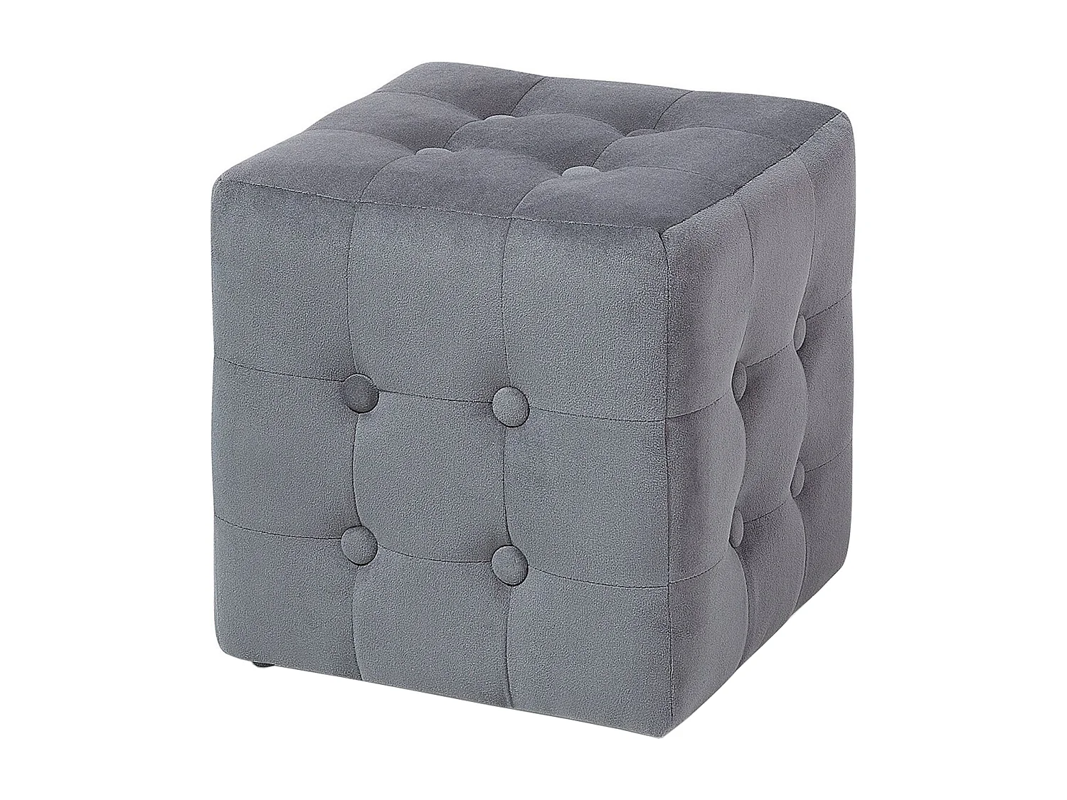 Pouf gris clair 30 x 30 cm WISCONSIN