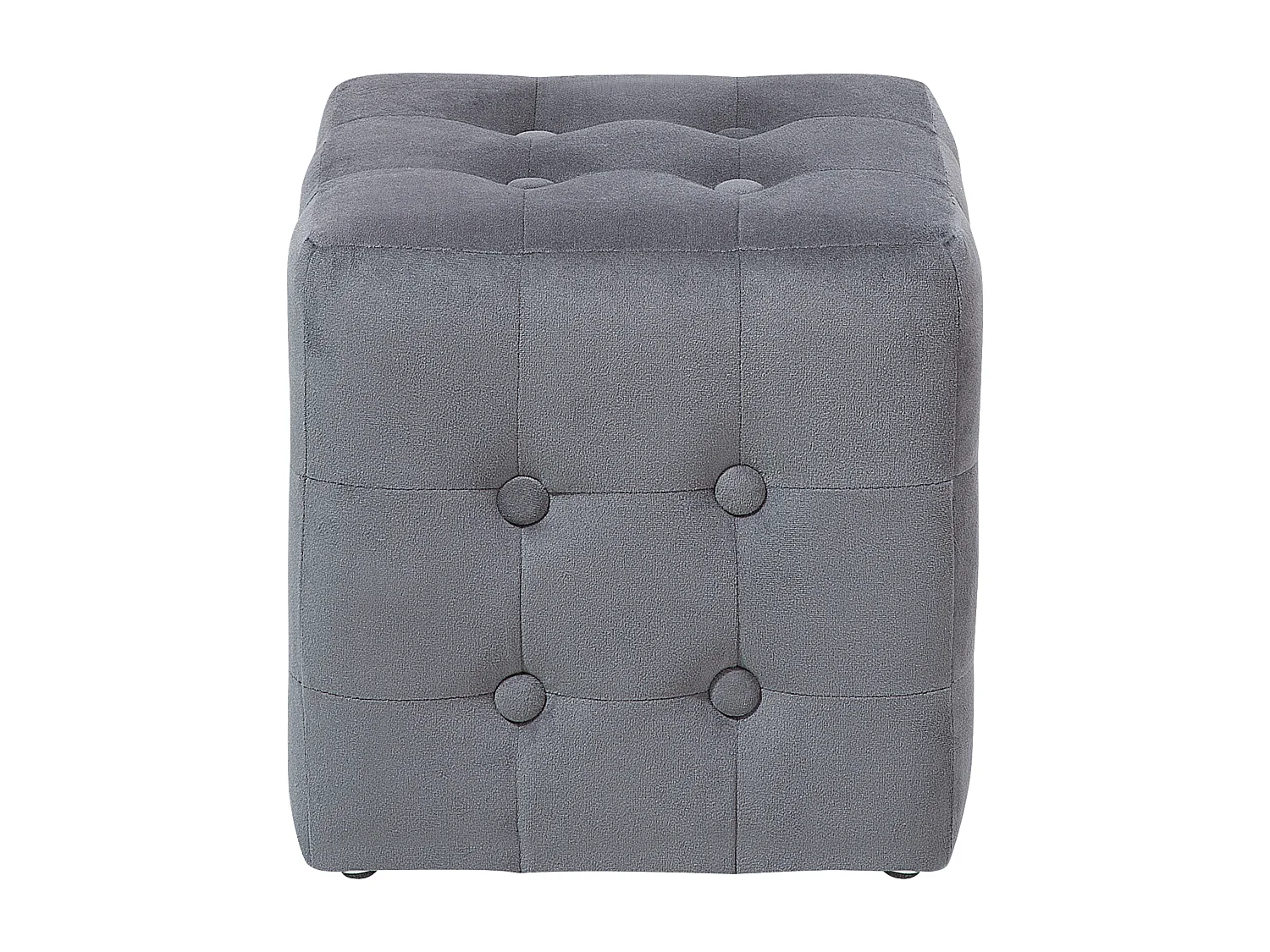Pouf gris clair 30 x 30 cm WISCONSIN
