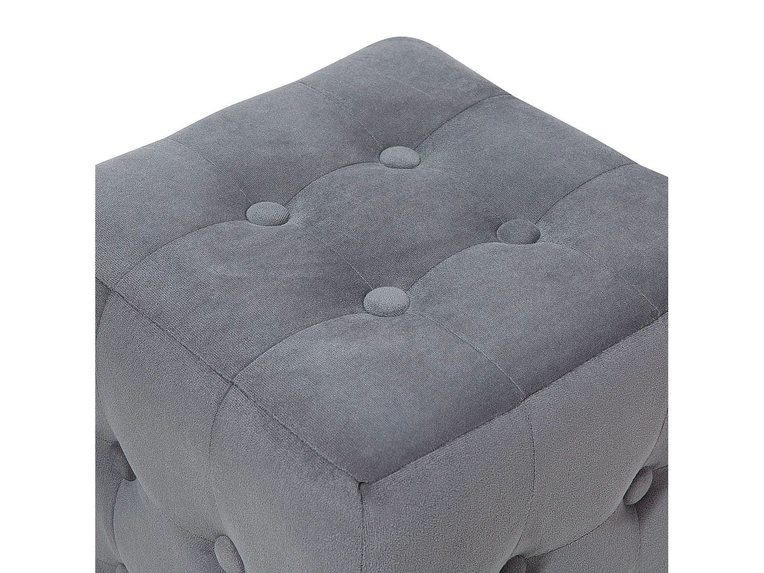 Pouf gris clair 30 x 30 cm WISCONSIN