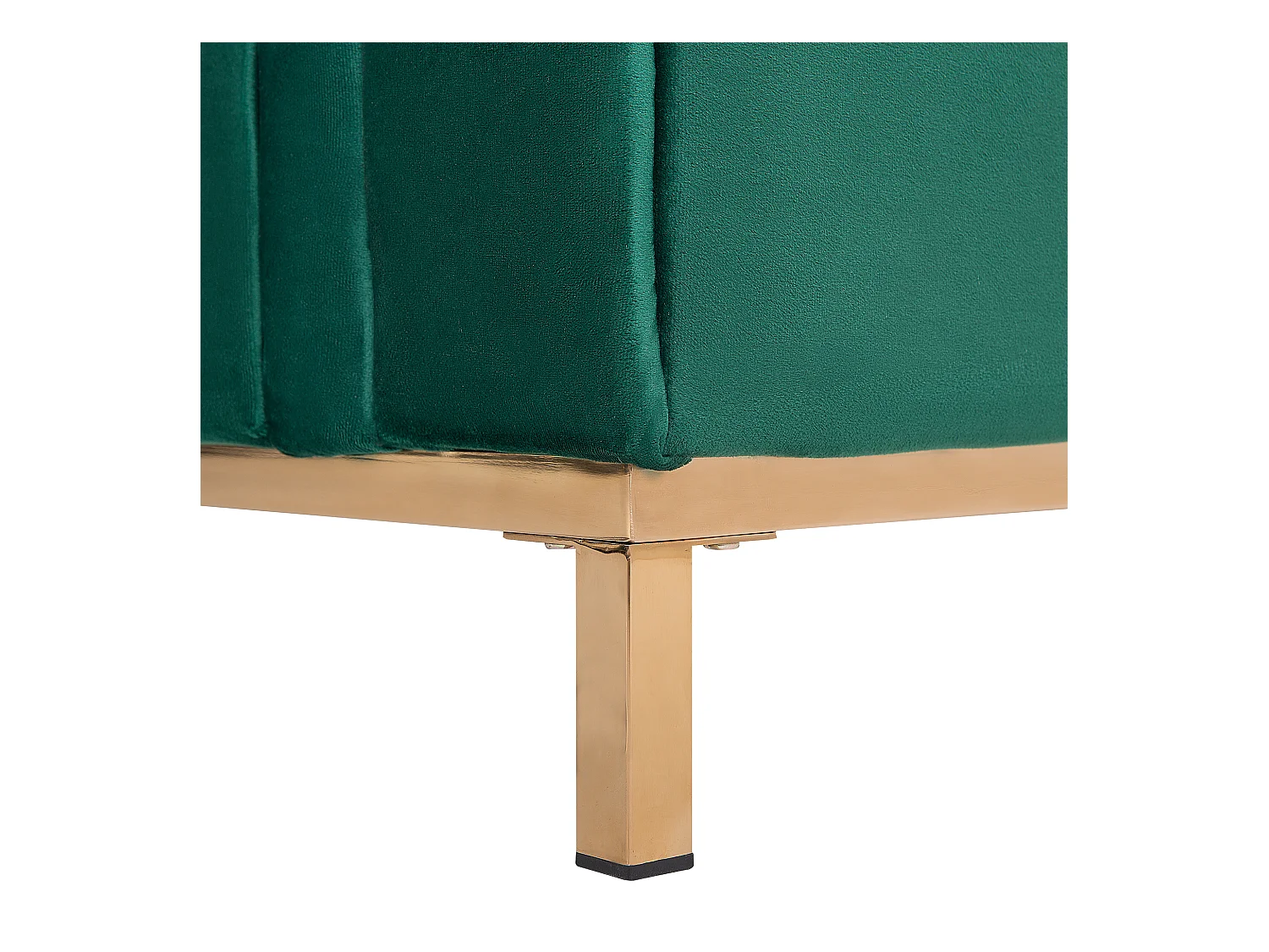 Ottoman OSLO Velours Vert foncé