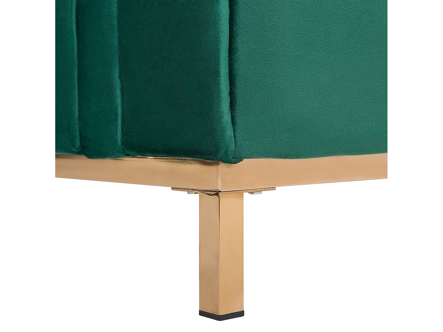 Ottoman OSLO Velours Vert foncé