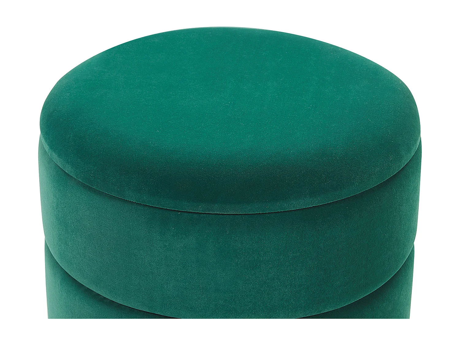 Pouf de rangement ELGIN Velours Vert foncé