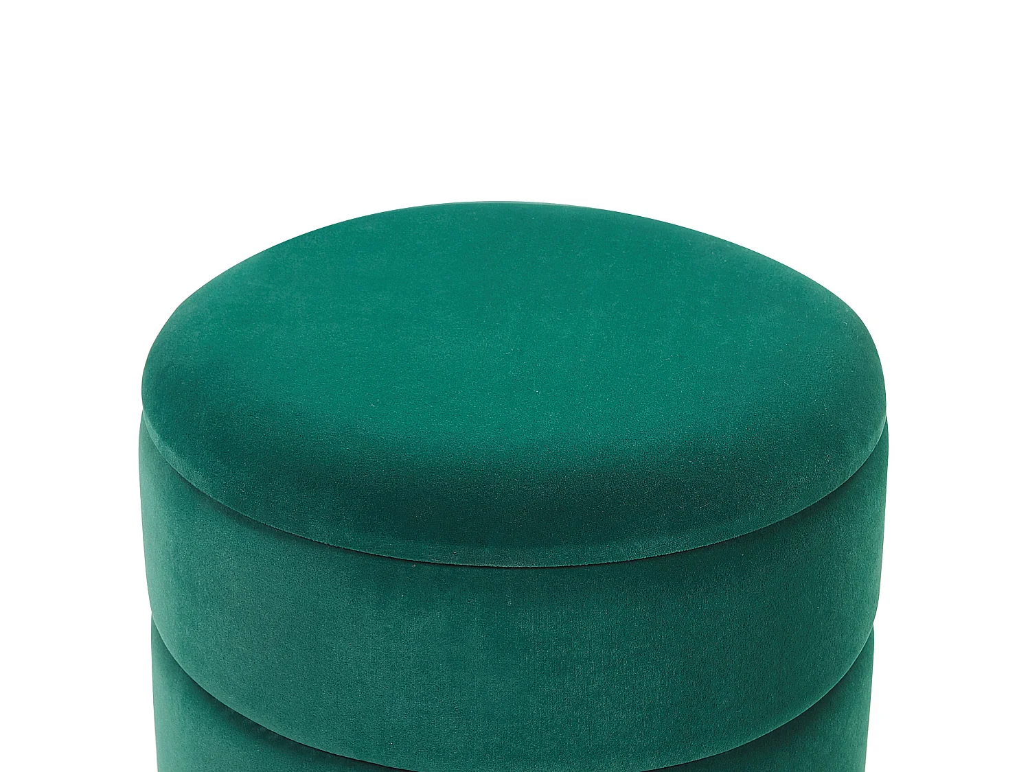 Pouf contenitore ELGIN Velluto Verde scuro 37 cm 37 cm 42 cm