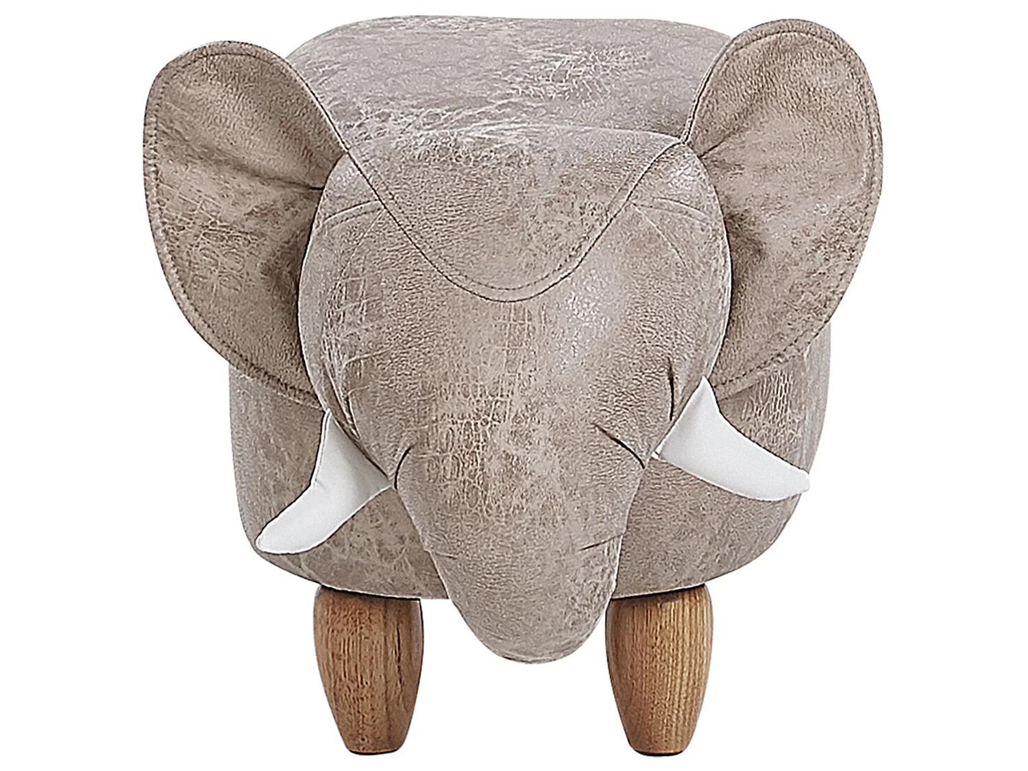 Pouf animaletto contenitore JUMBO Pelle sintetica Grigio