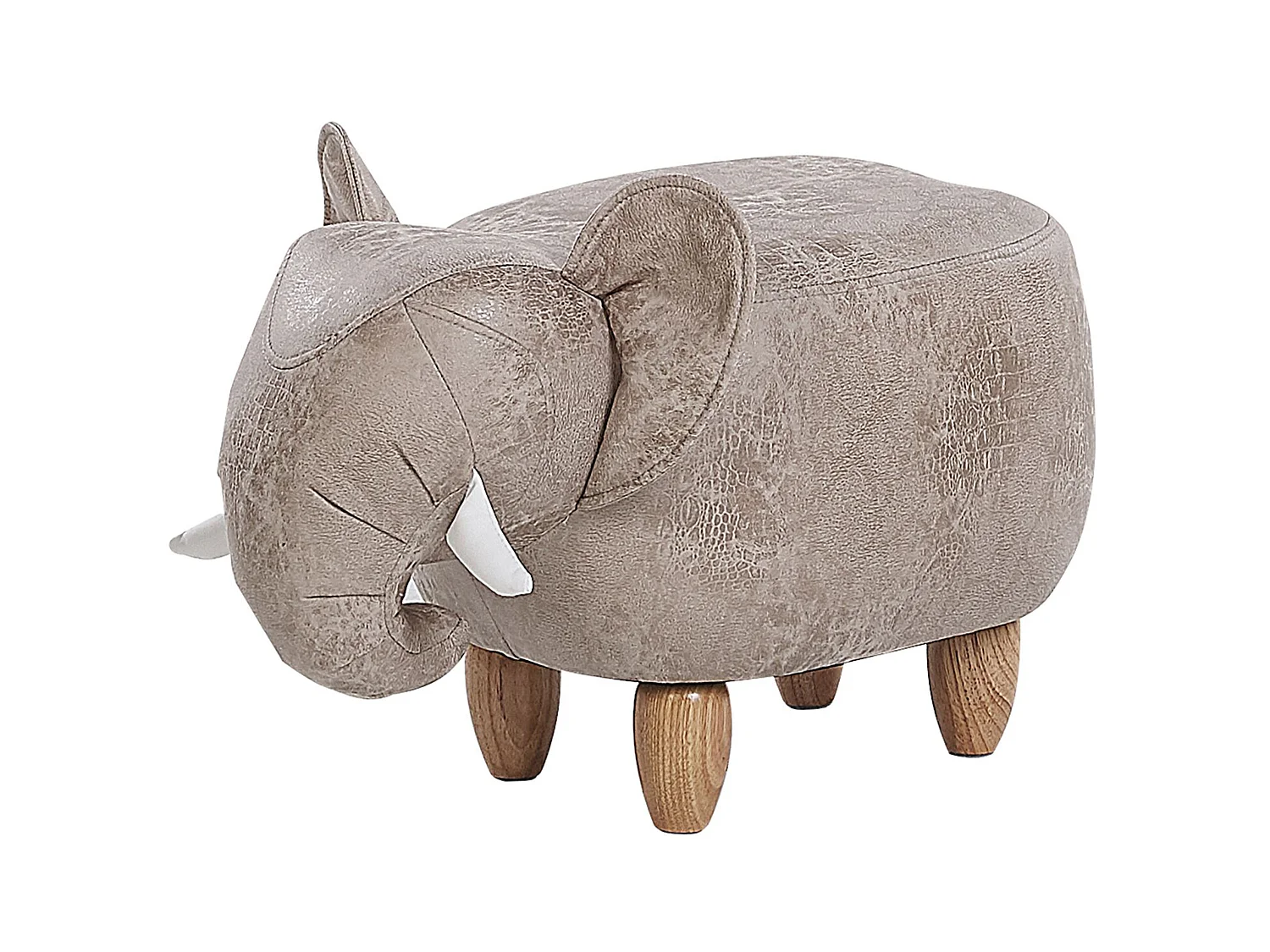Pouf animaletto contenitore JUMBO Pelle sintetica Grigio