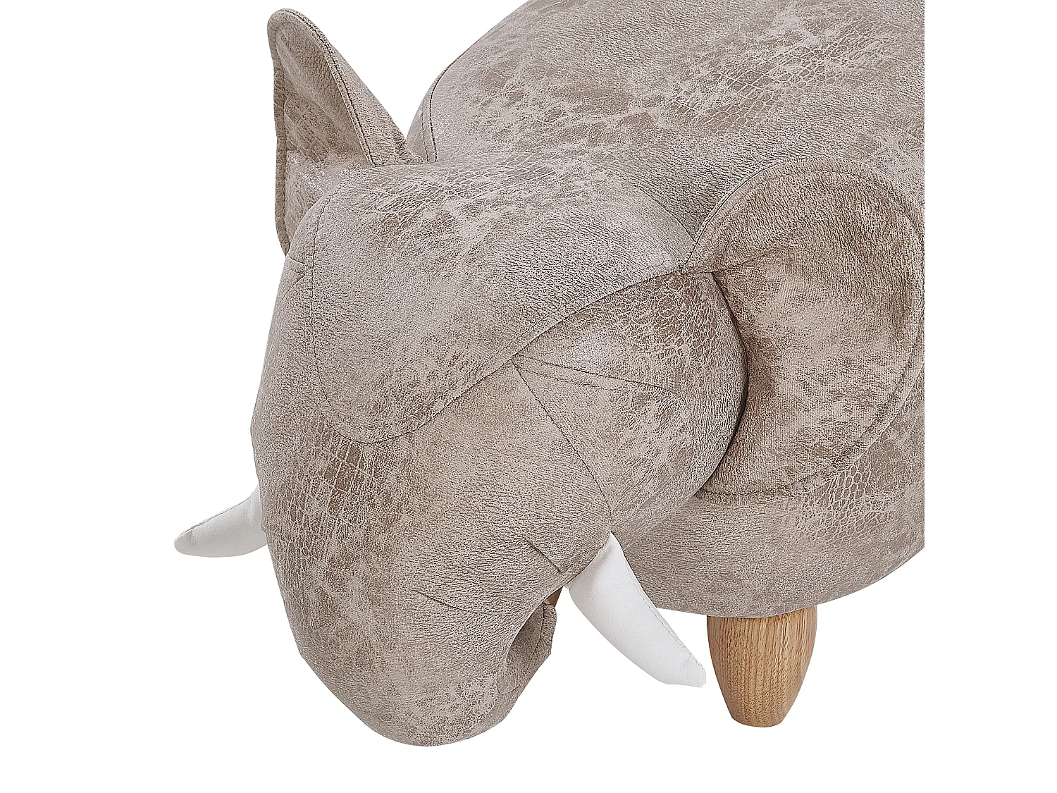 Pouf animaletto contenitore JUMBO Pelle sintetica Grigio