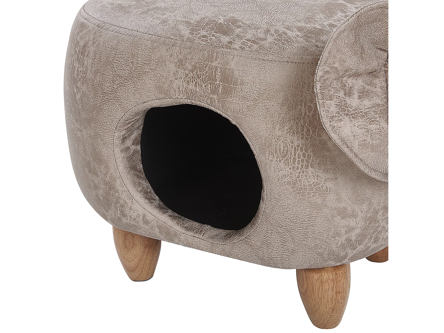 Pouf animaletto contenitore JUMBO Pelle sintetica Grigio