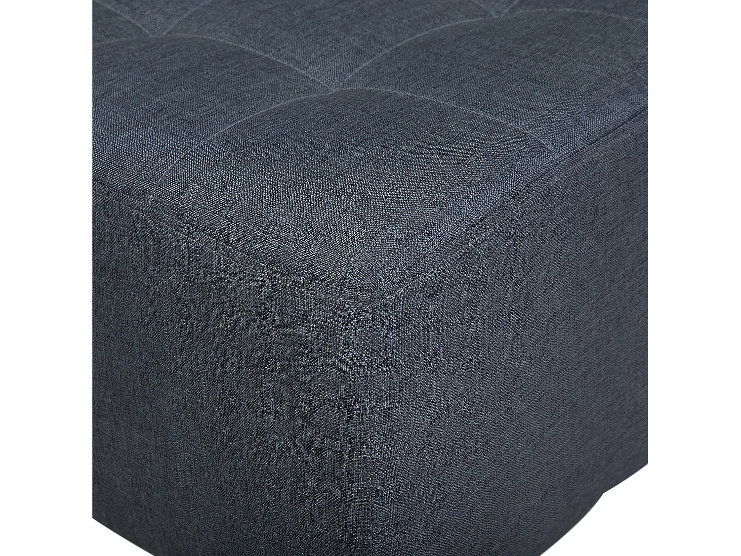 Ottoman ABERDEEN Tissu Gris foncé