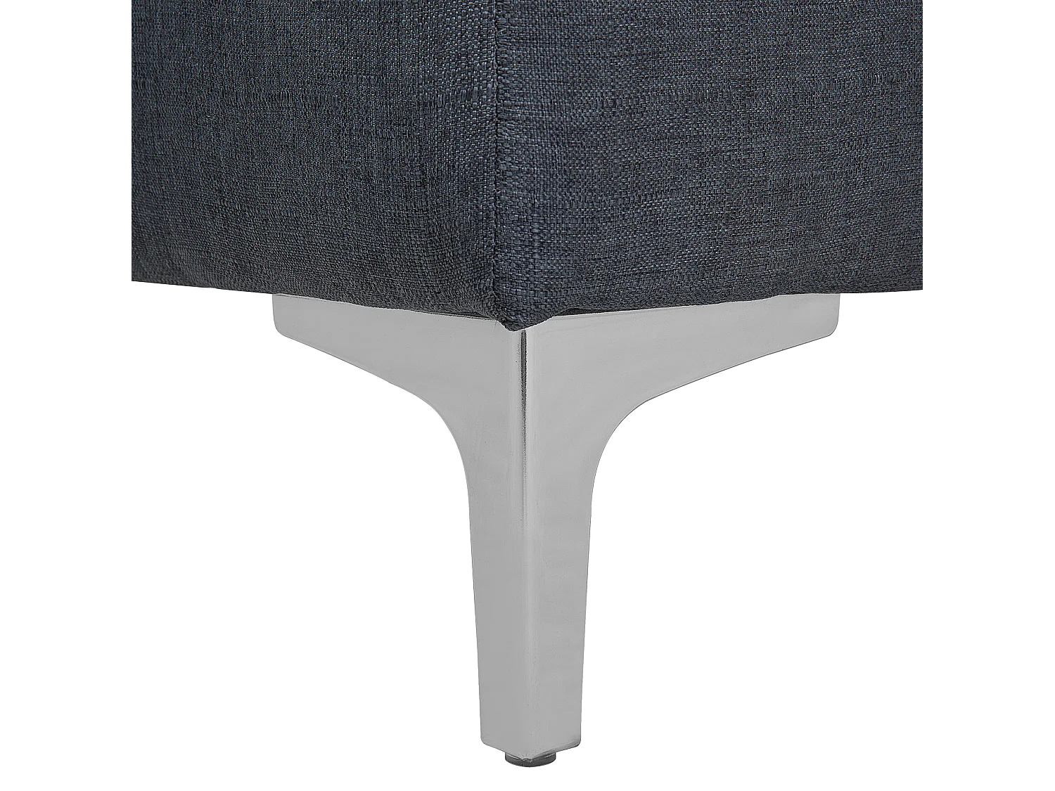 Ottomaan ABERDEEN Stof Donkergrijs