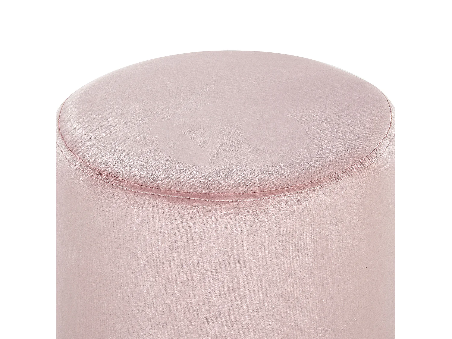Pouf BRIGITTE Velluto Rosa pastello 36 cm 36 cm 44 cm