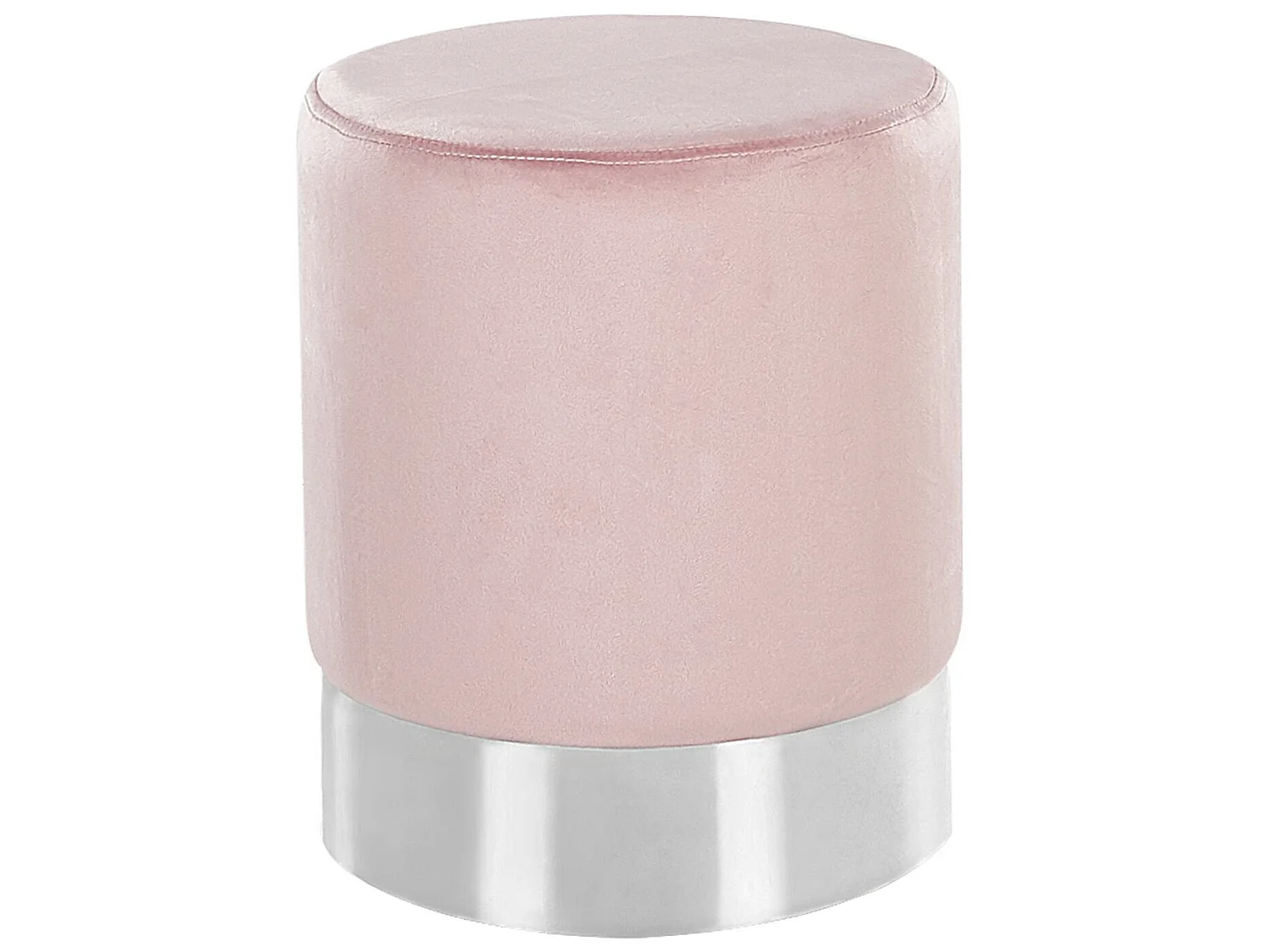 Pouf BRIGITTE Velours Rose pastel 36 cm 36 cm 44 cm