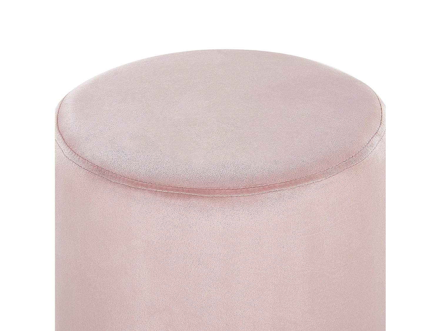 Pouf BRIGITTE Velours Rose pastel 36 cm 36 cm 44 cm