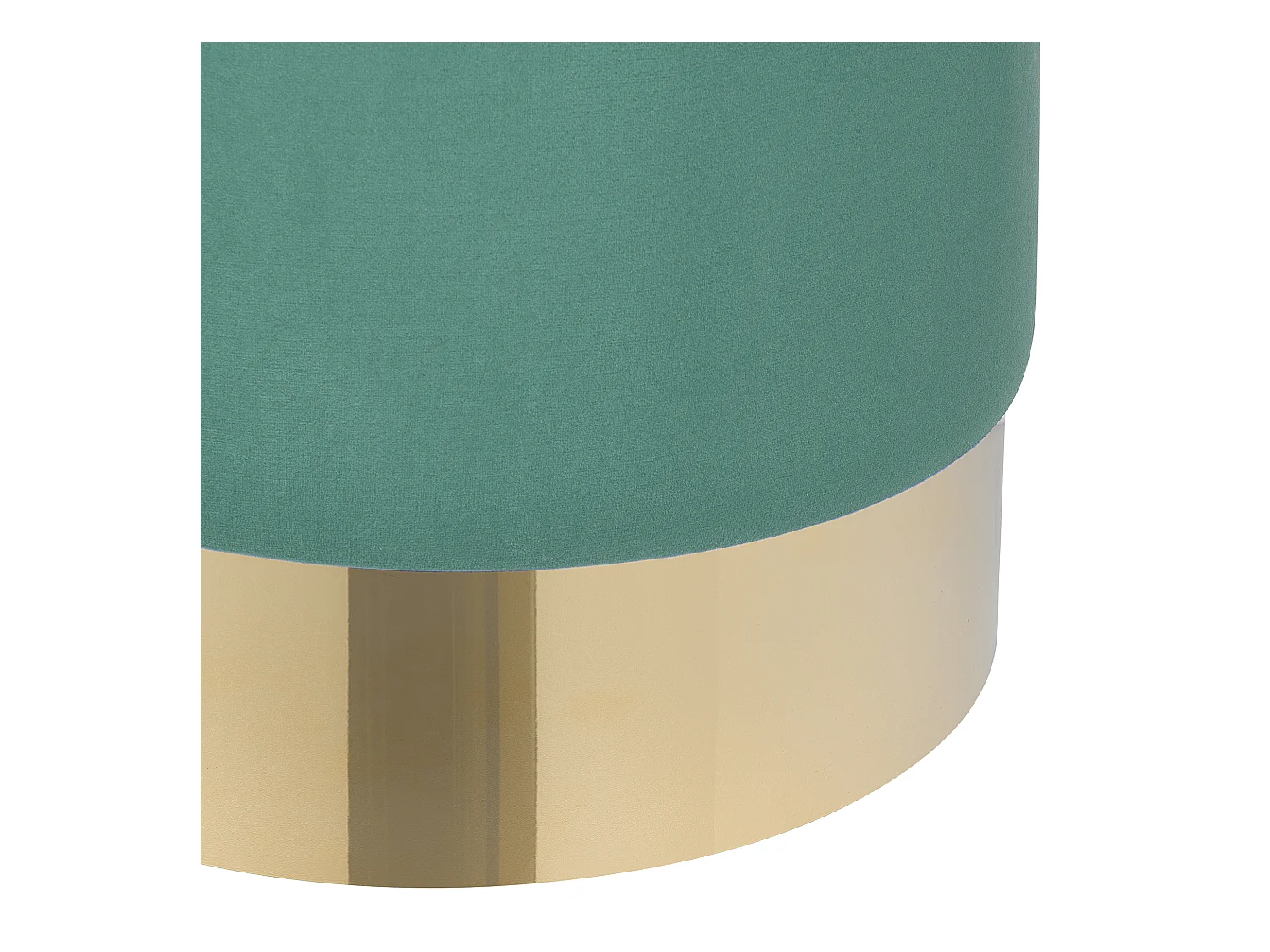 Pouf grün Samtstoff ⌀ 39 cm SOPHIA