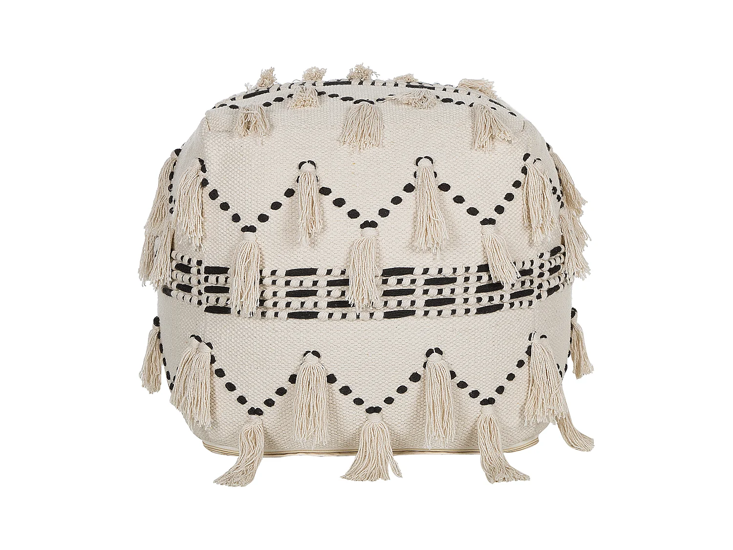 Pouf THONDI Coton Beige