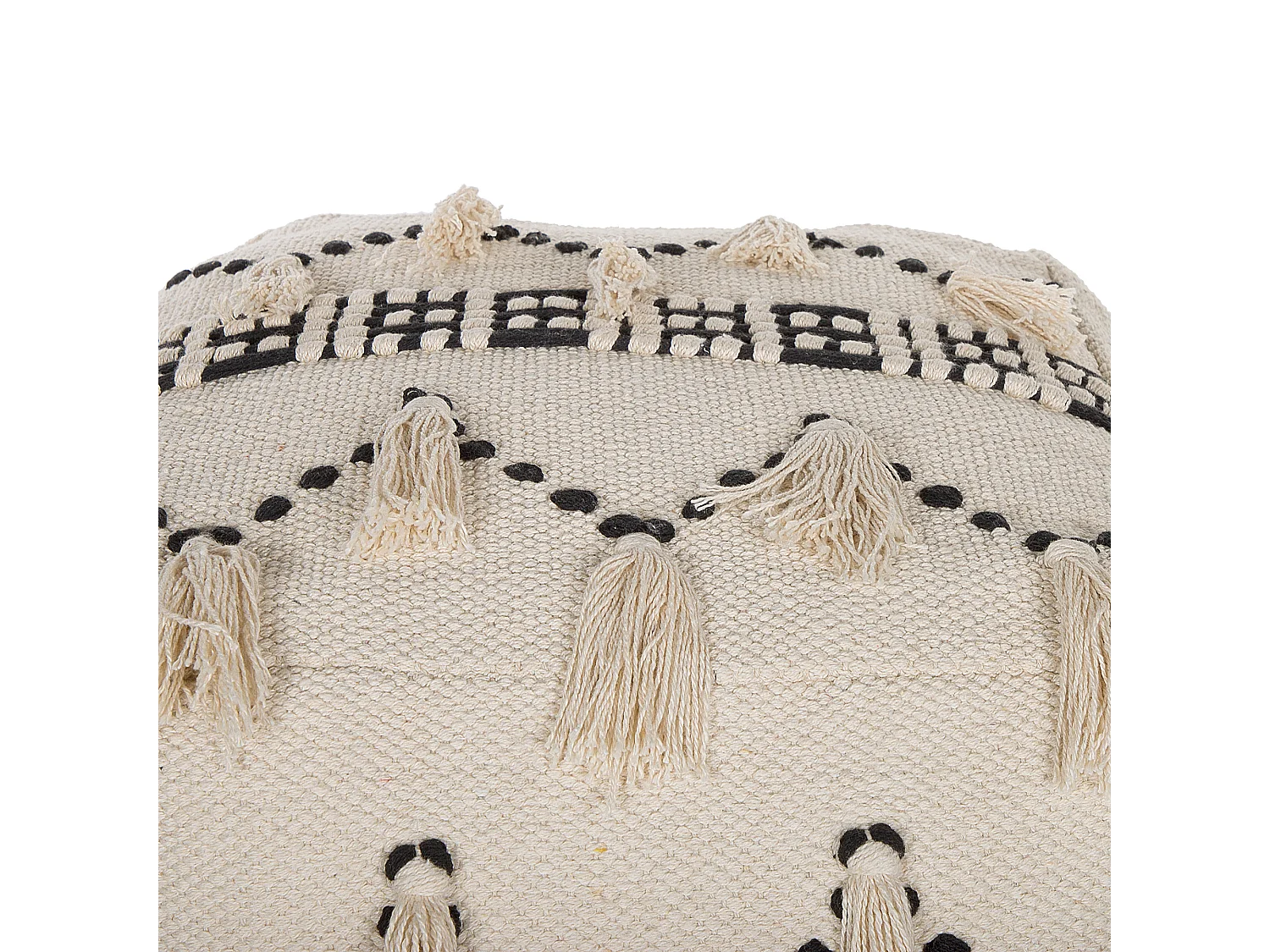 Pouf THONDI Coton Beige