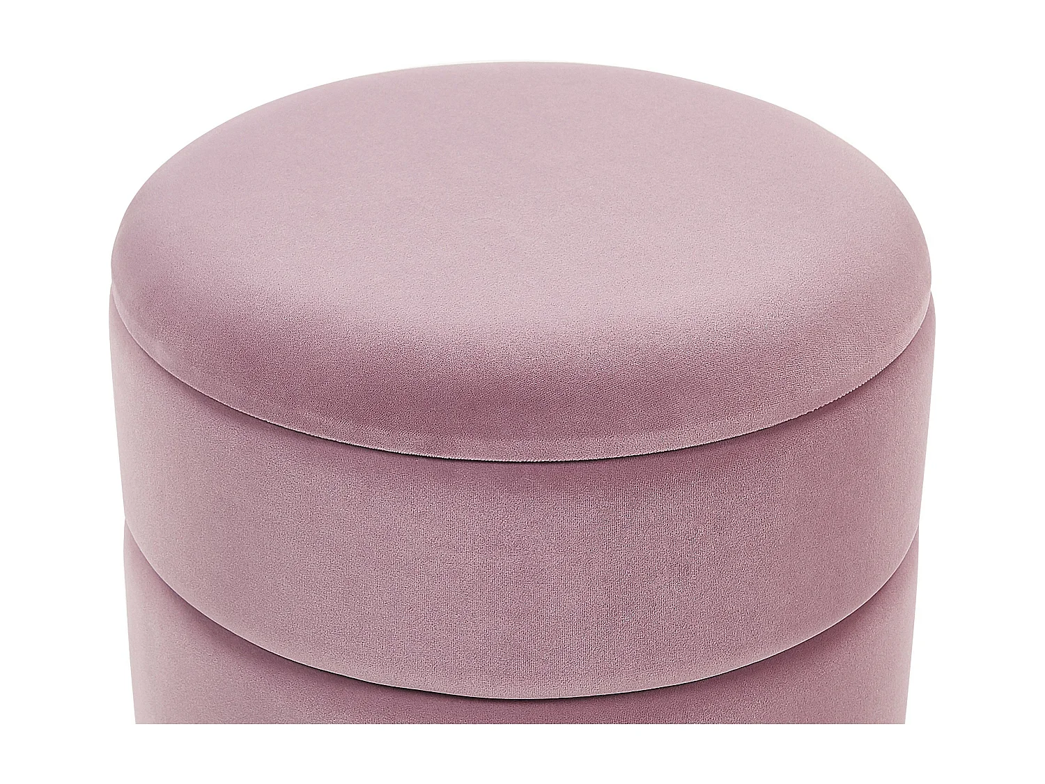 Pouf de rangement ELGIN Velours Rose