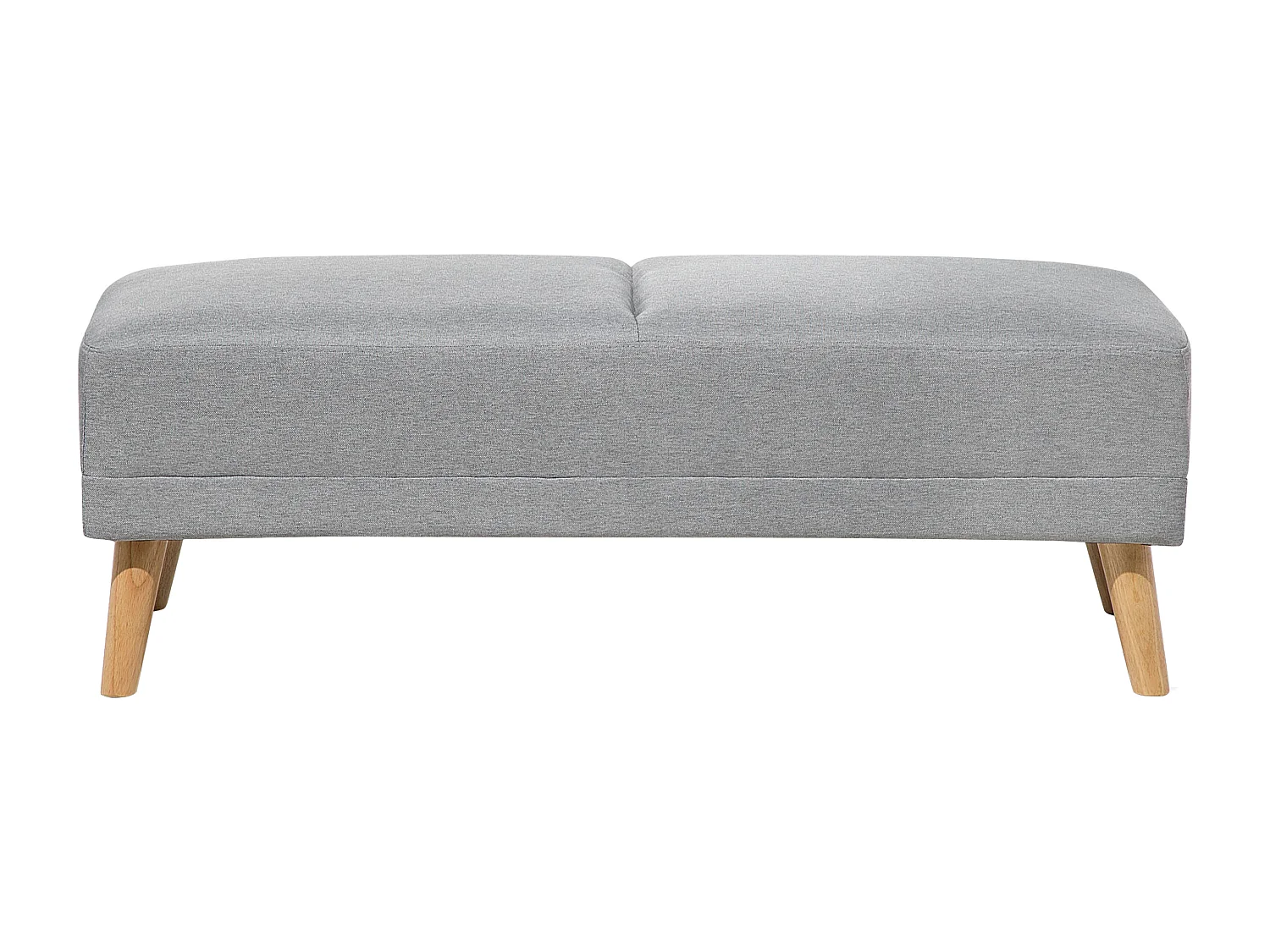 Ottoman FLORLI Tissu Gris clair