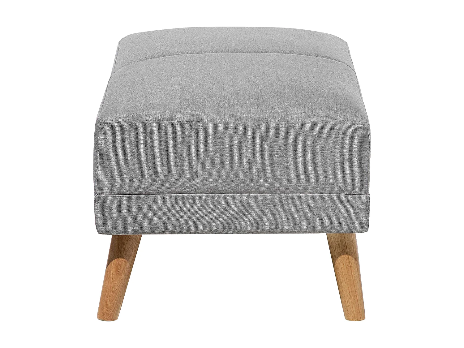 Ottoman FLORLI Tissu Gris clair