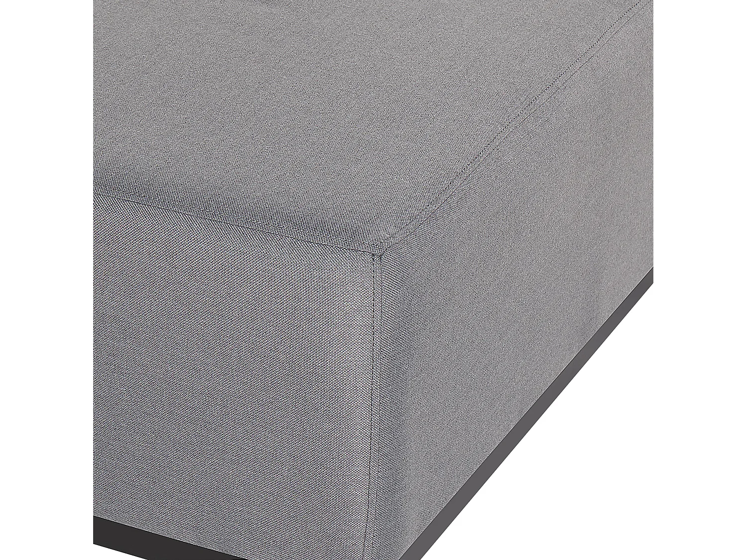 Ottoman ROVIGO Tissu Gris