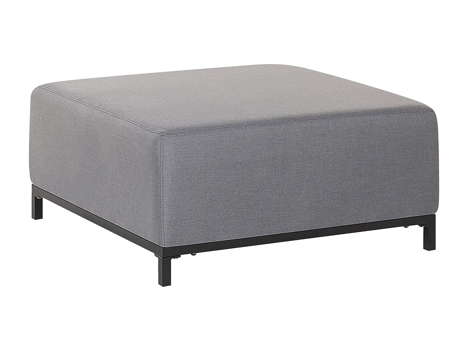 Ottoman ROVIGO Tissu Gris