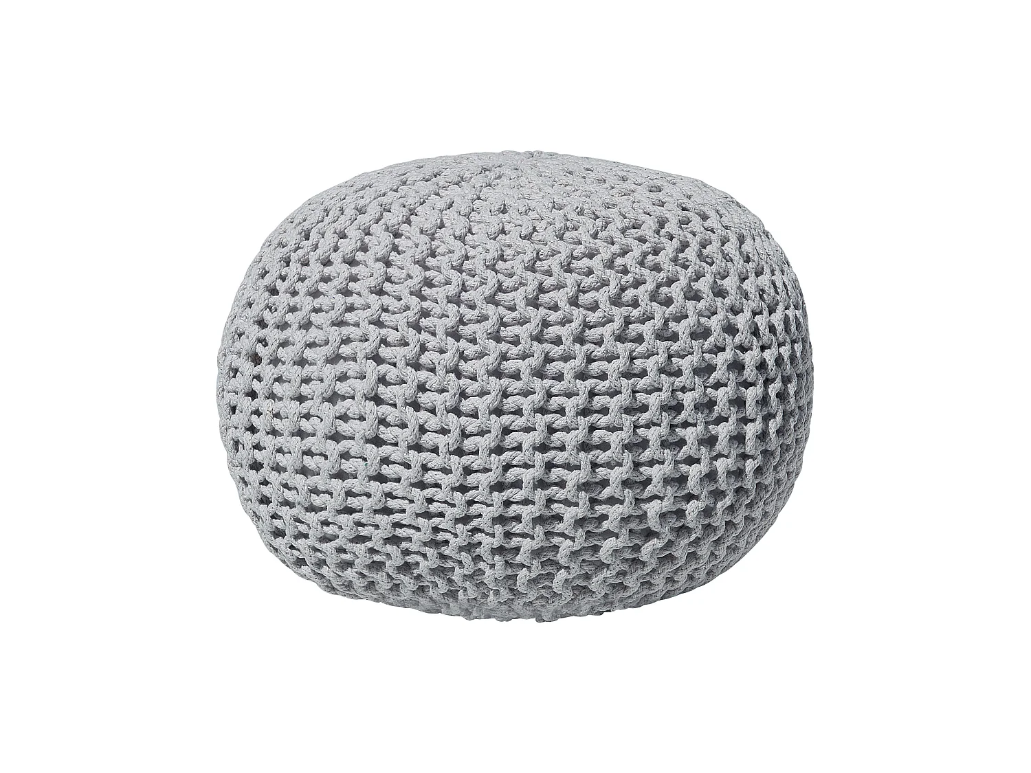 Pouf CONRAD Coton Gris clair