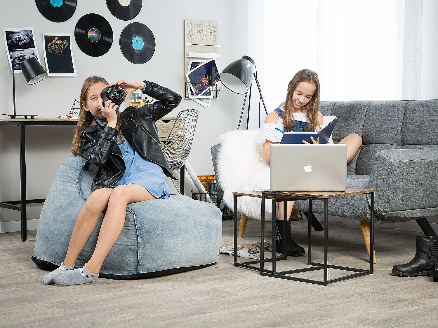 Zitzak 200 L DROP 63 cm 75 cm Lichtblauw