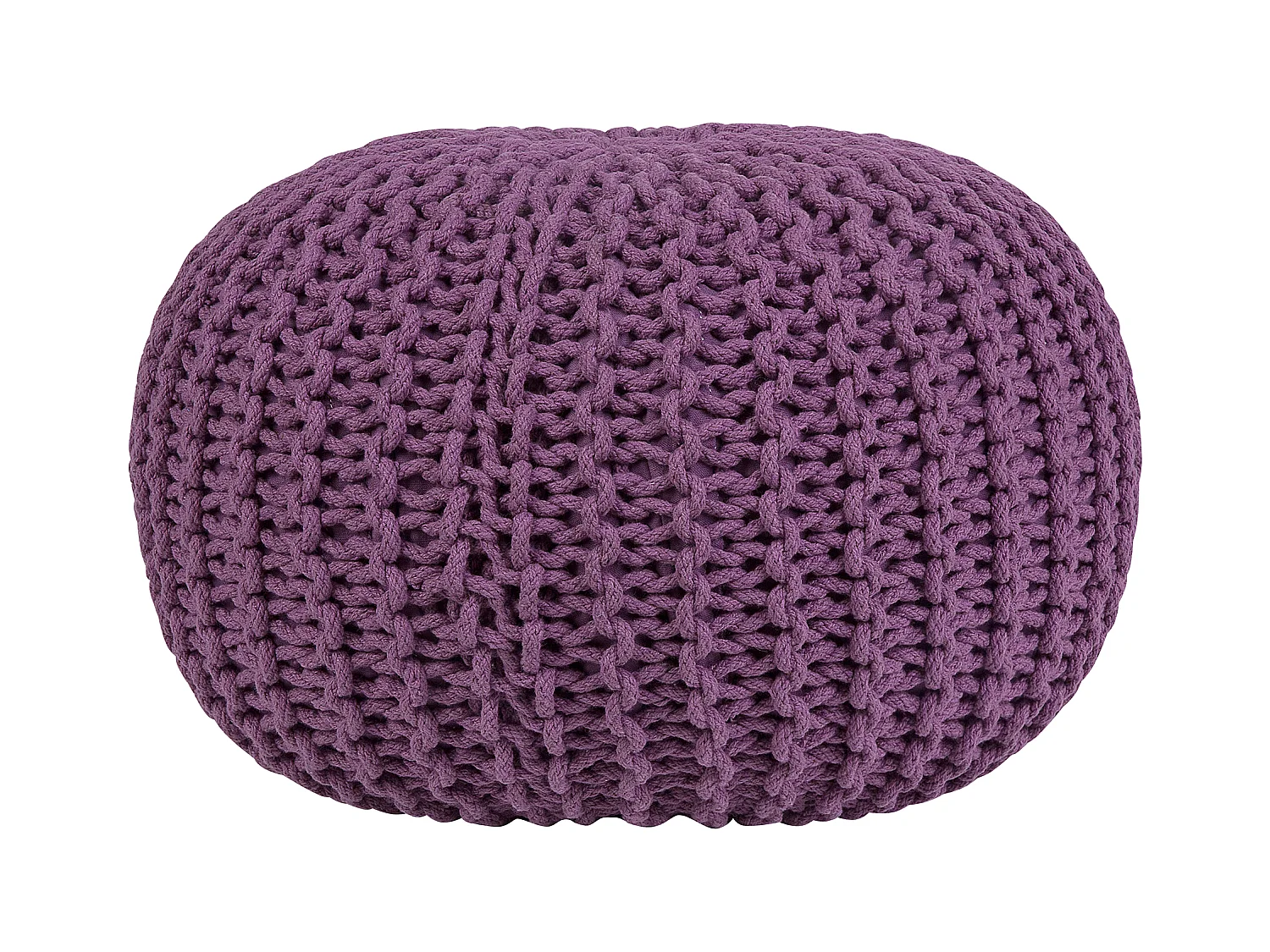 Poef CONRAD Katoen Paars 50 cm 50 cm 35 cm
