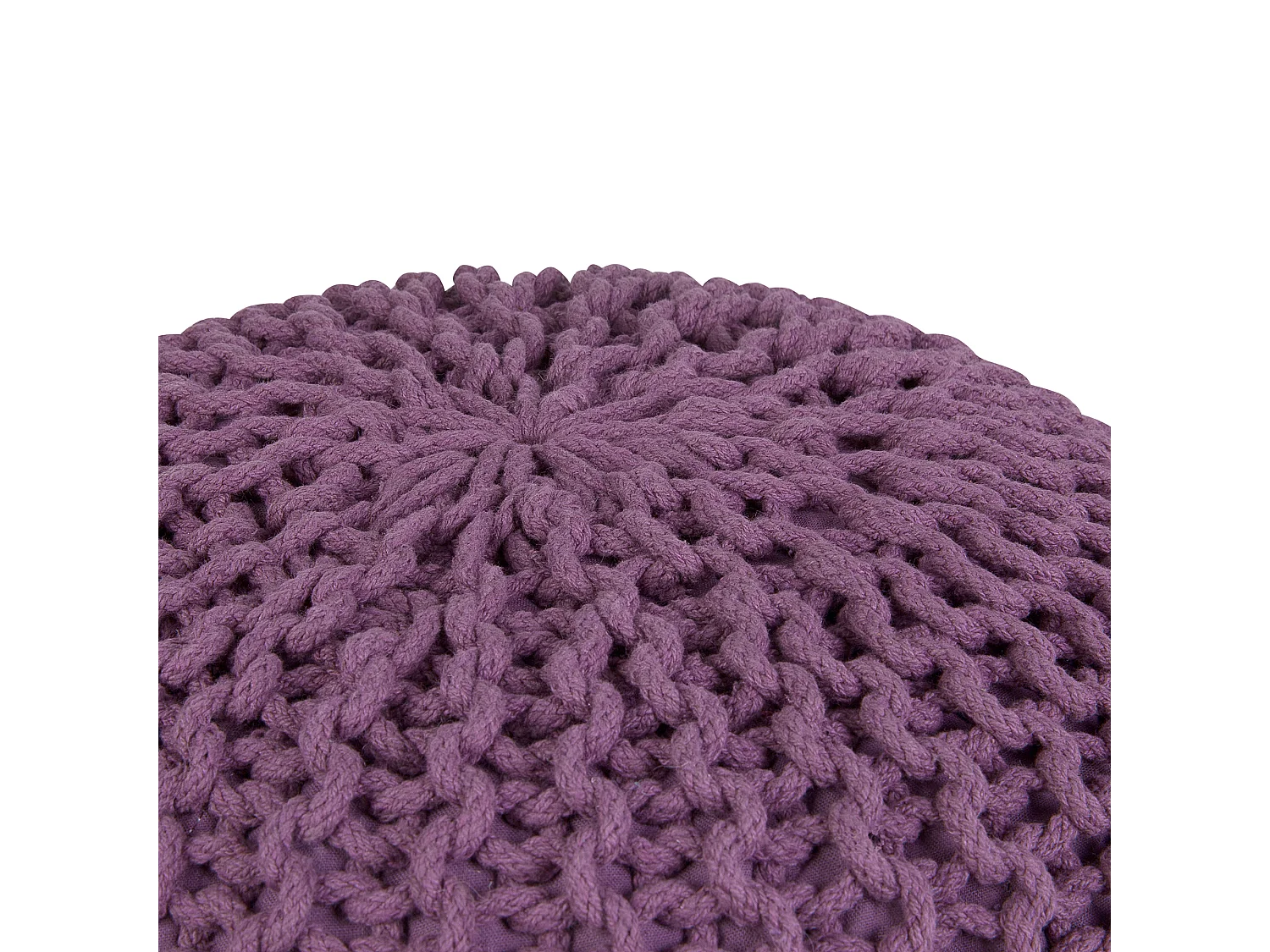 Poef CONRAD Katoen Paars 50 cm 50 cm 35 cm