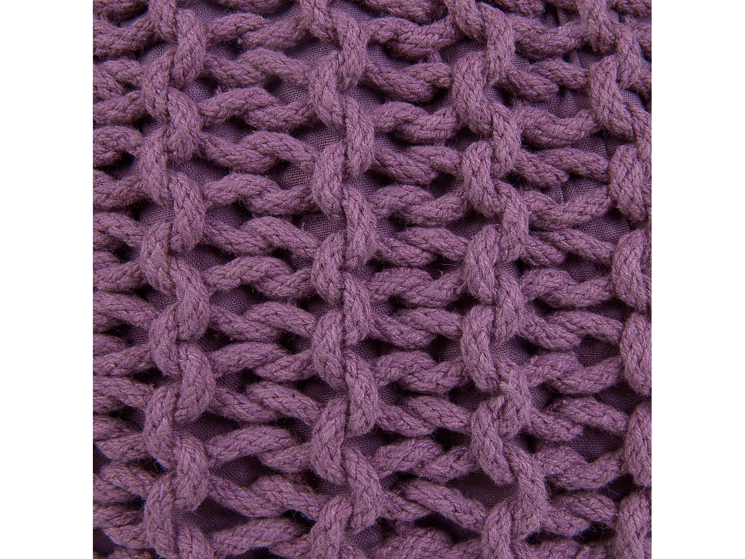 Poef CONRAD Katoen Paars 50 cm 50 cm 35 cm