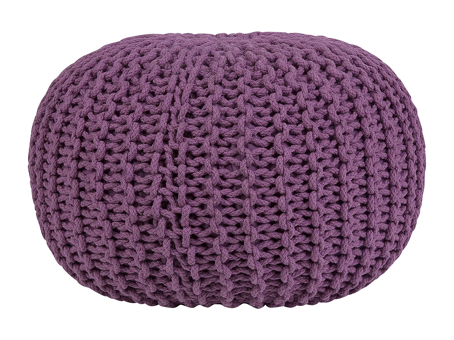 Pouf CONRAD Coton Pourpre