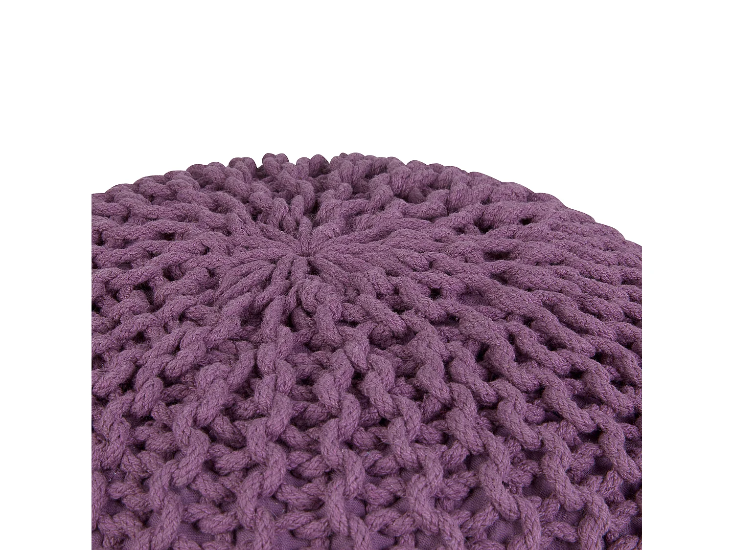 Pouf CONRAD Coton Pourpre