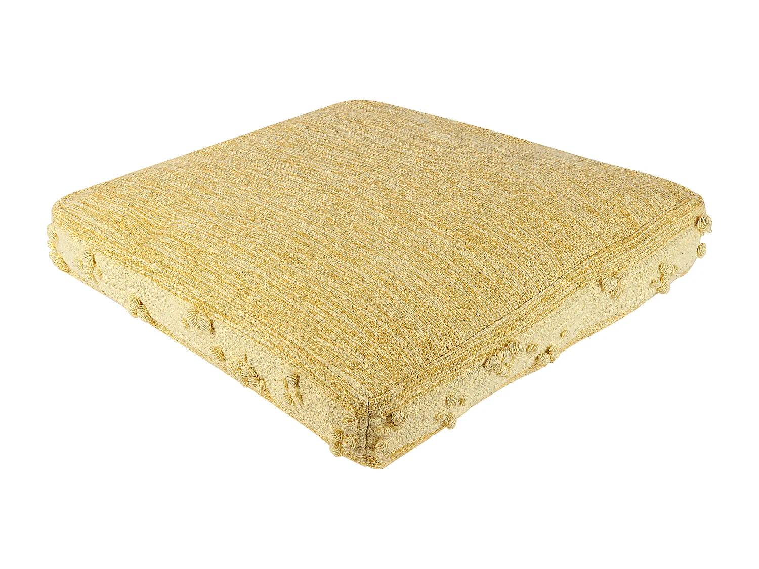 Pouf CLONE Cotone Giallo 60 cm 60 cm 12 cm