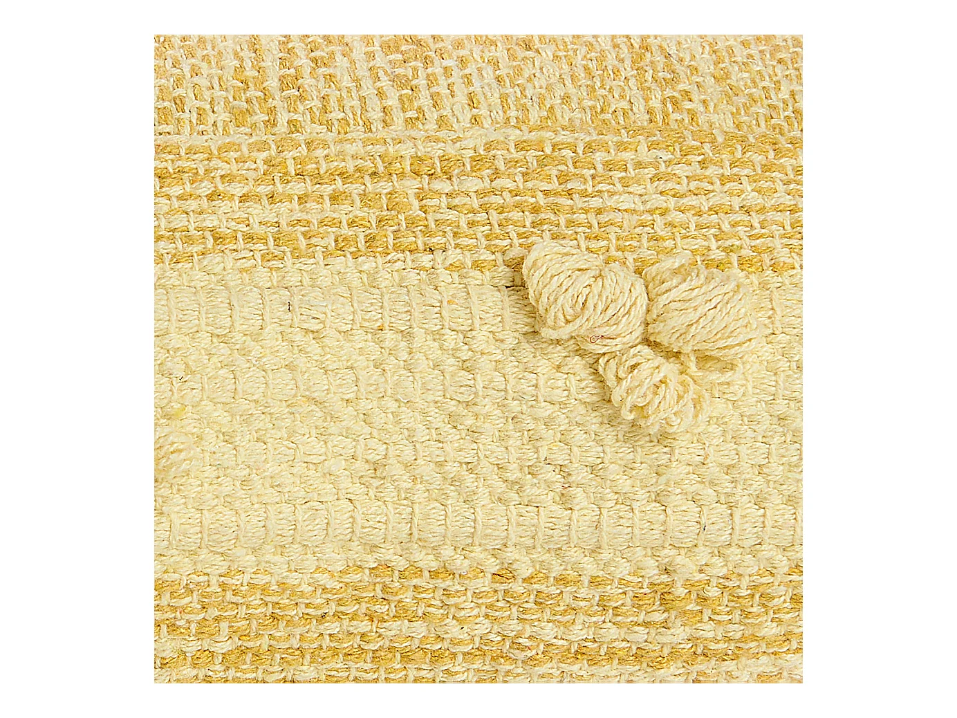 Puf CLONE Algodón Amarillo 60 cm 60 cm 12 cm