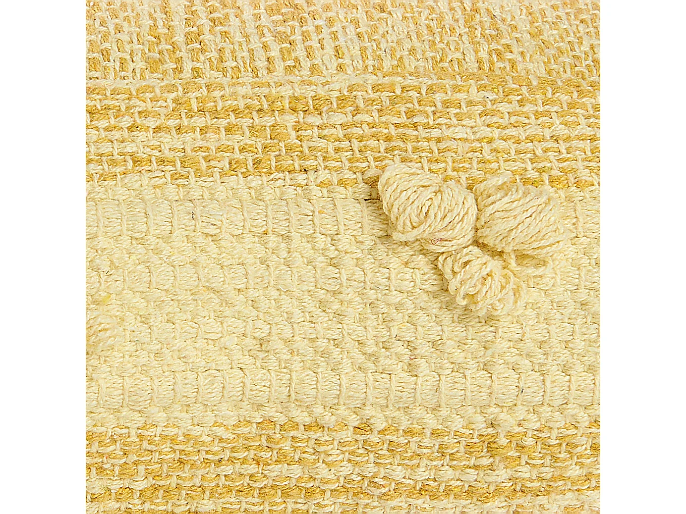 Pouf CLONE Cotone Giallo 60 cm 60 cm 12 cm