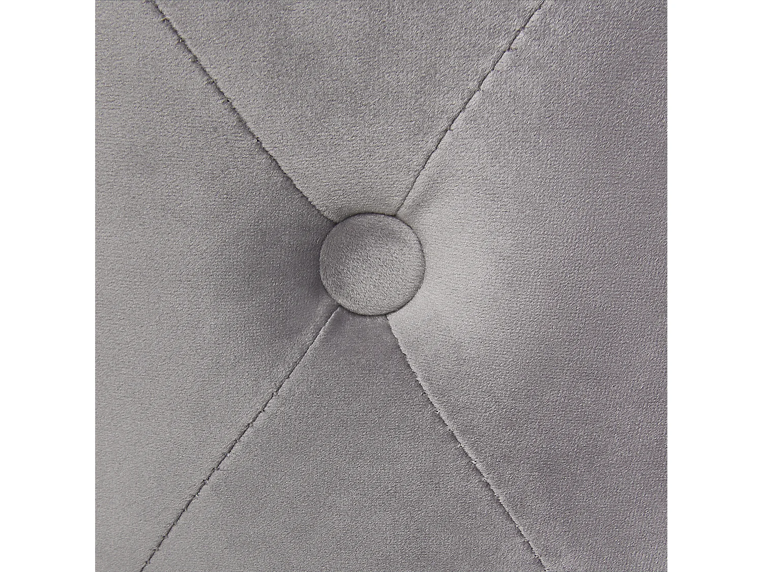 Pouf CARROLLTON Velours Gris clair