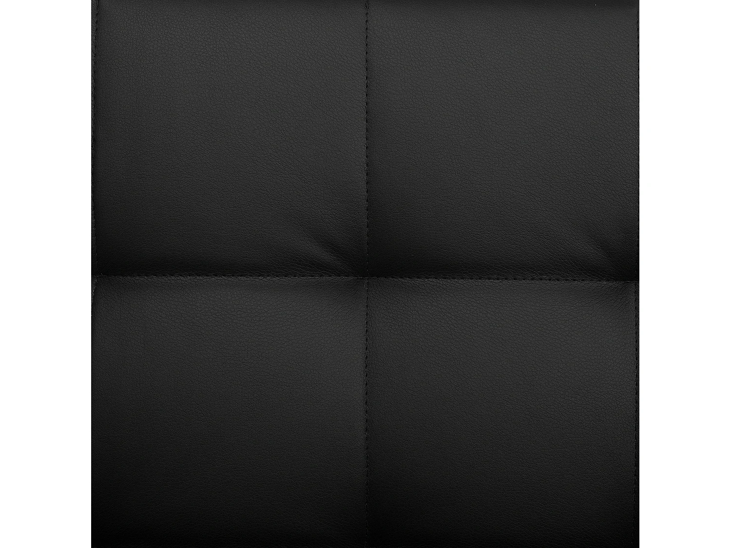 Pouf Ottoman en cuir PU noir ABERDEEN