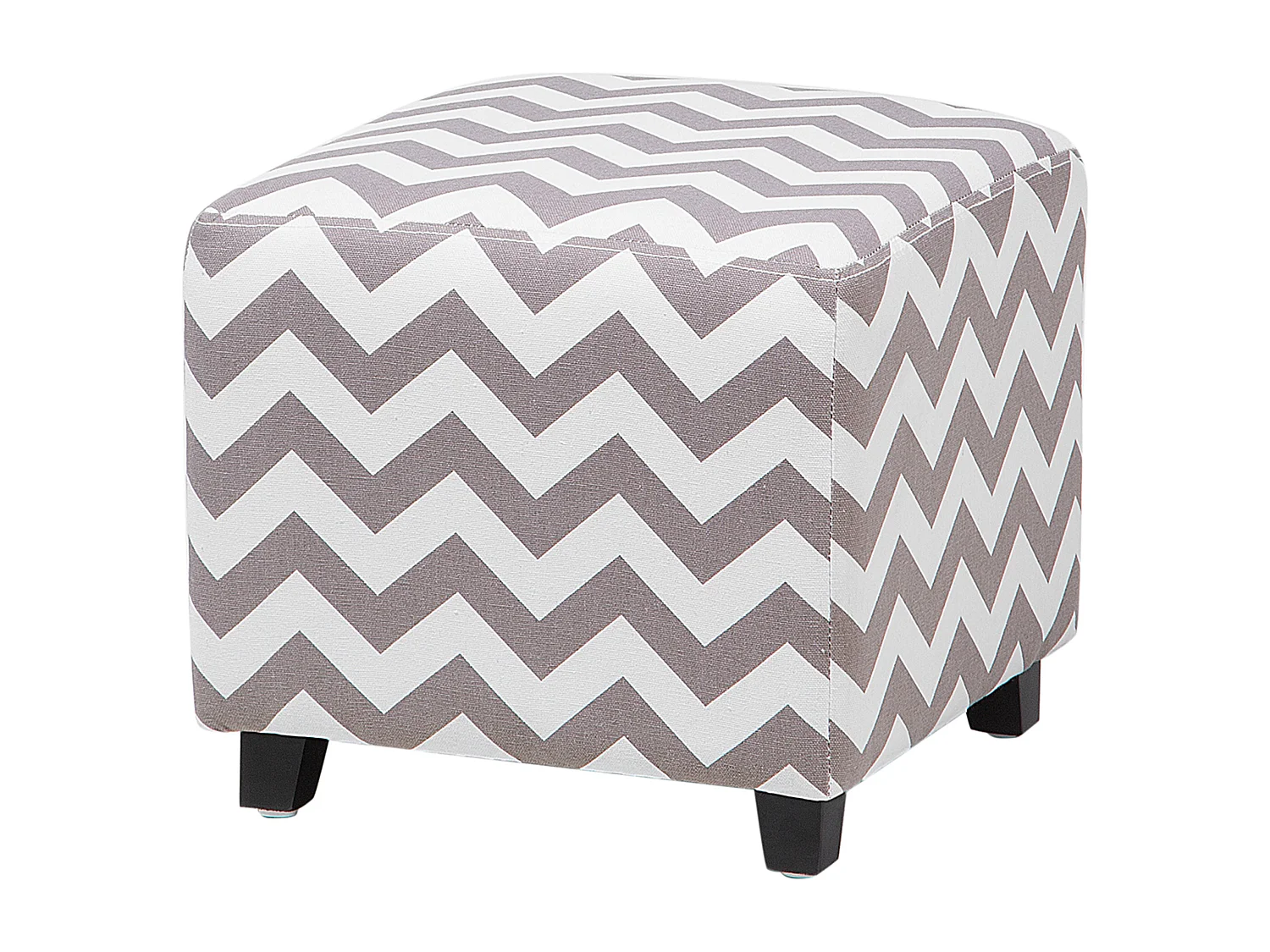 Poef KANSAS II Lichtgrijs Katoen 37 cm 37 cm