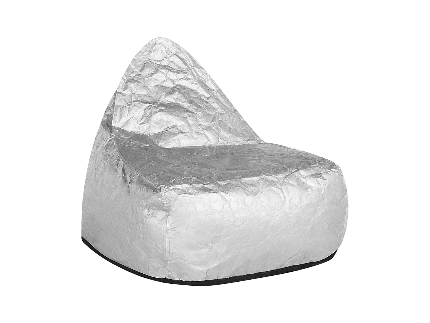Pouf poire 200 L DROP 63 cm 75 cm Argenté
