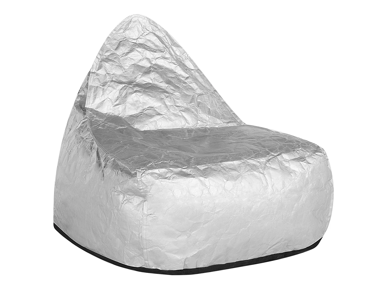 Pouf poire 200 L DROP 63 cm 75 cm Argenté
