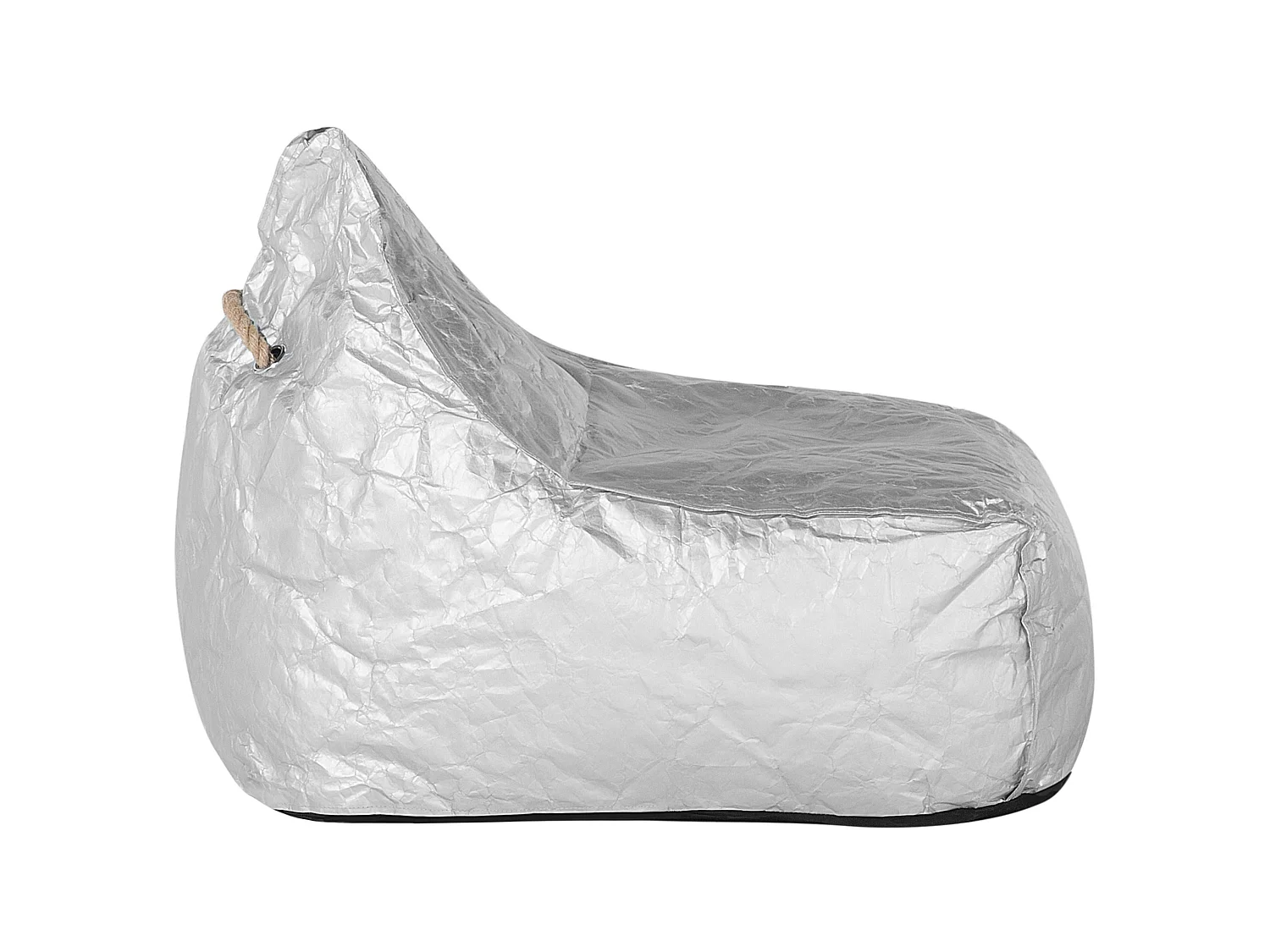 Pouf poire 200 L DROP 63 cm 75 cm Argenté
