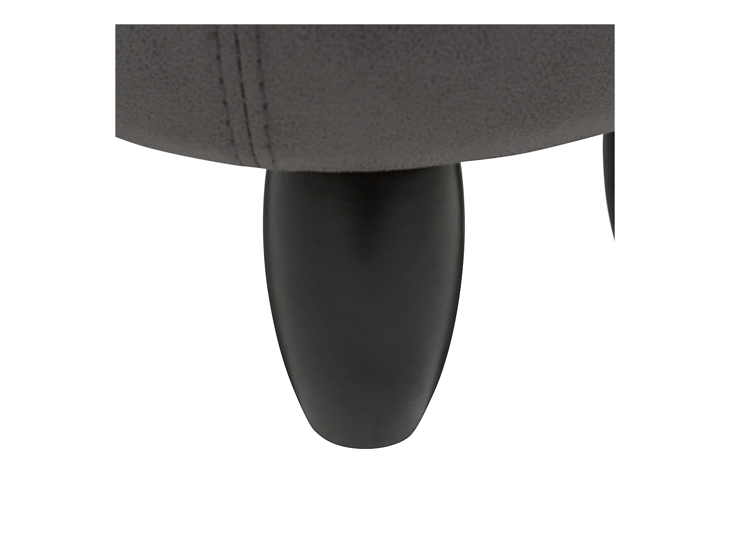 Tabouret de rangement animal RHINO Cuir PU Gris foncé