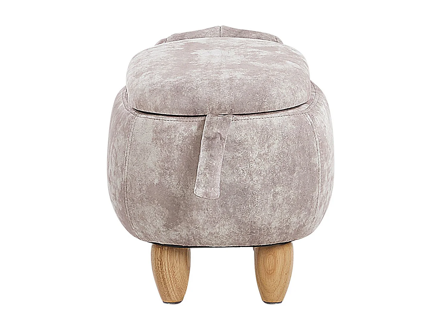 Tabouret de rangement animal DOGGY Velours Beige