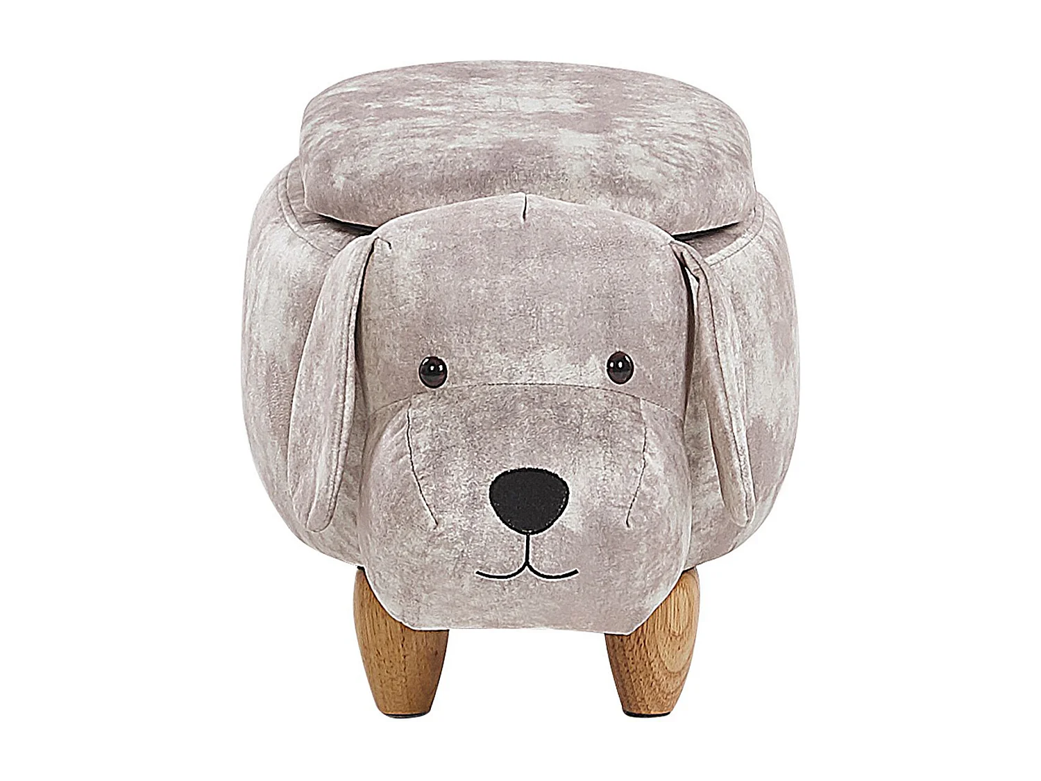 Dierenpoef met opbergruimte DOGGY Fluweel Beige
