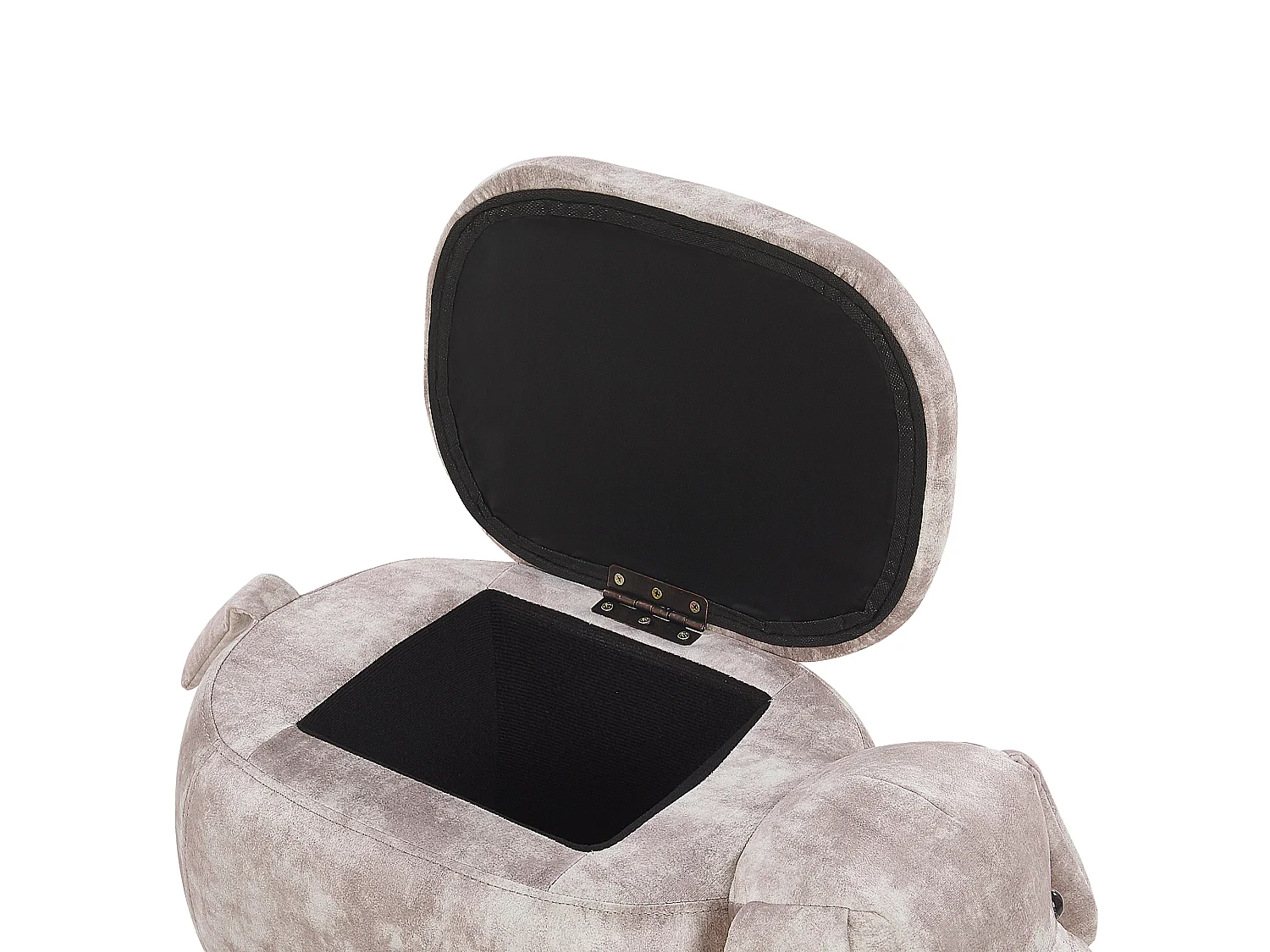 Tabouret de rangement animal DOGGY Velours Beige