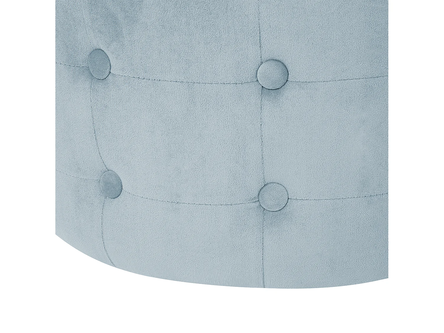 Pouf TAMPA Samtstoff Hellgrau 55 cm 55 cm 30 cm