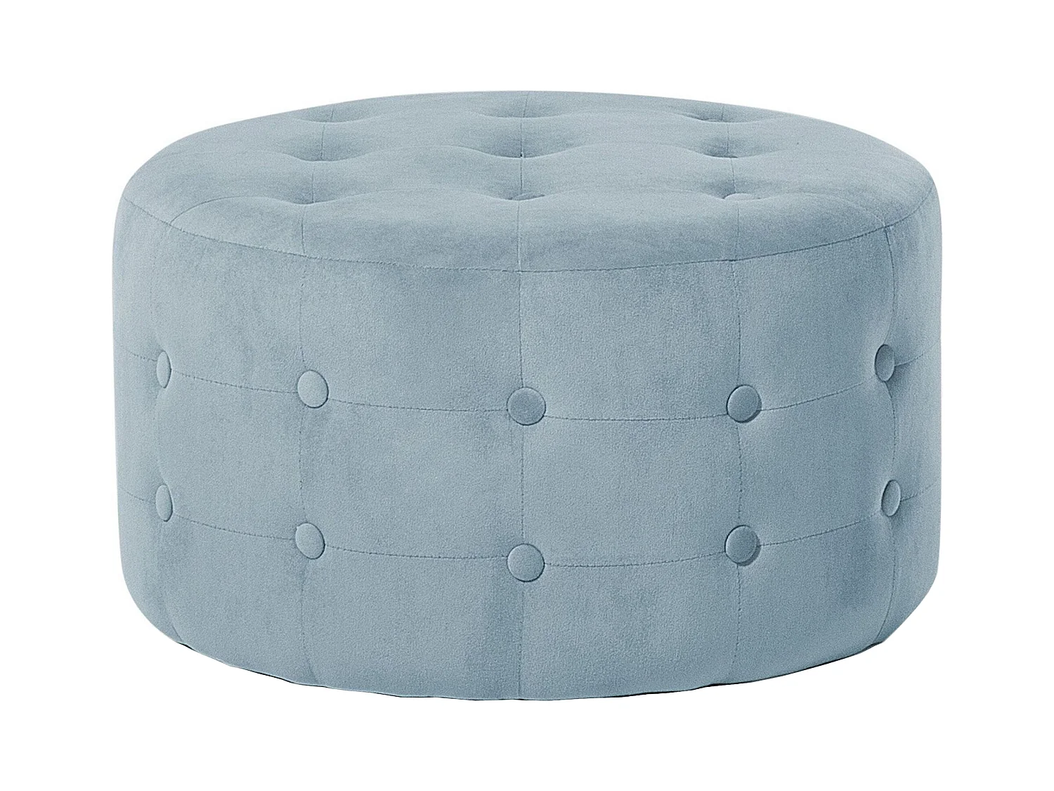 Pouf TAMPA Velours Gris clair