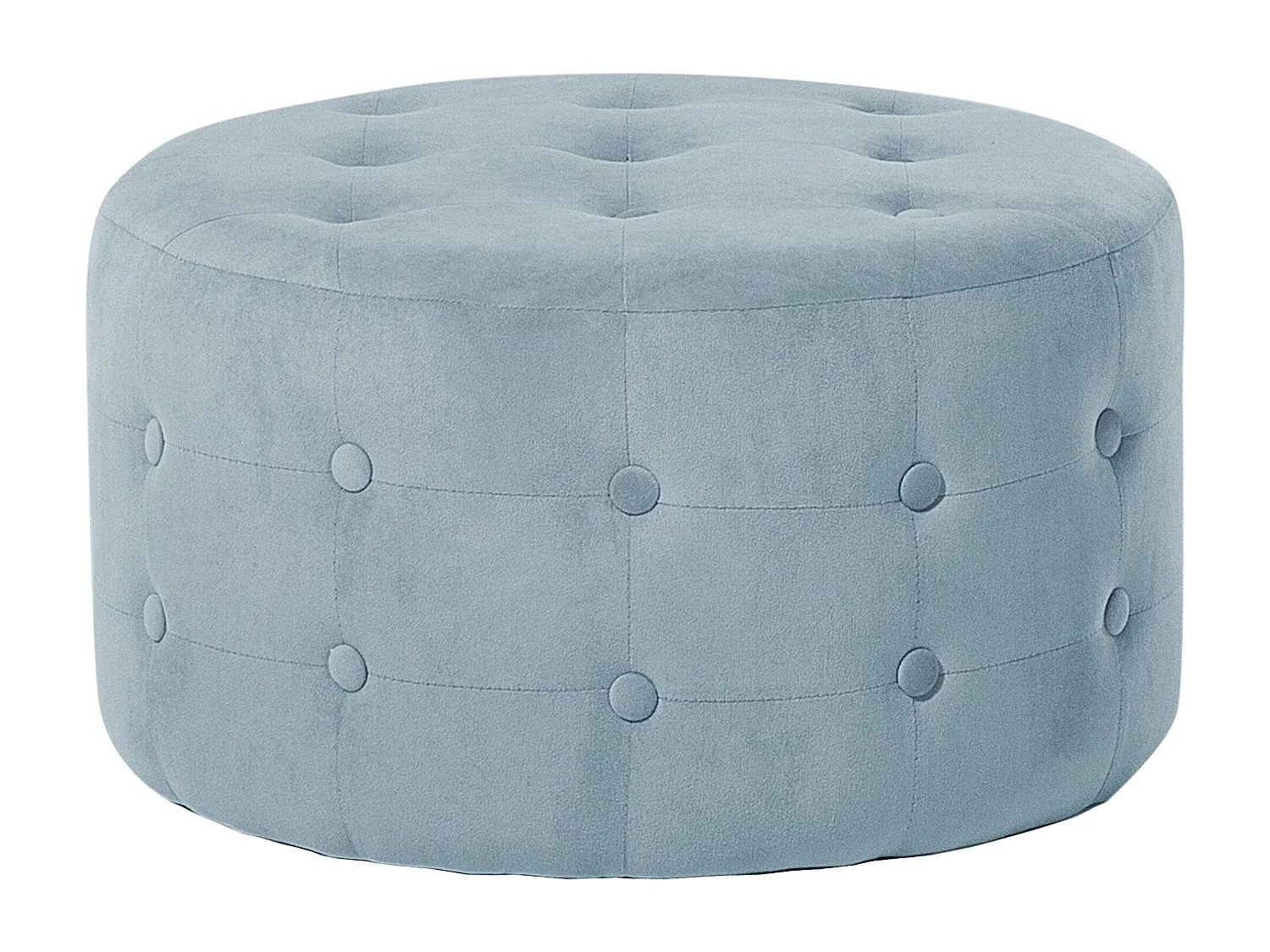 Pouf TAMPA Velours Gris clair