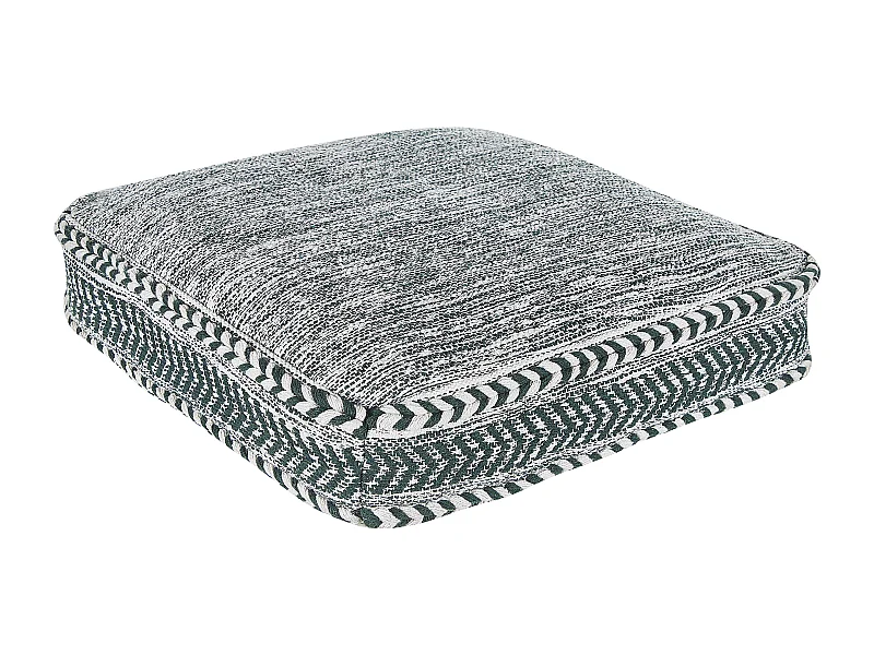 Pouf BIRCH Coton Vert foncé