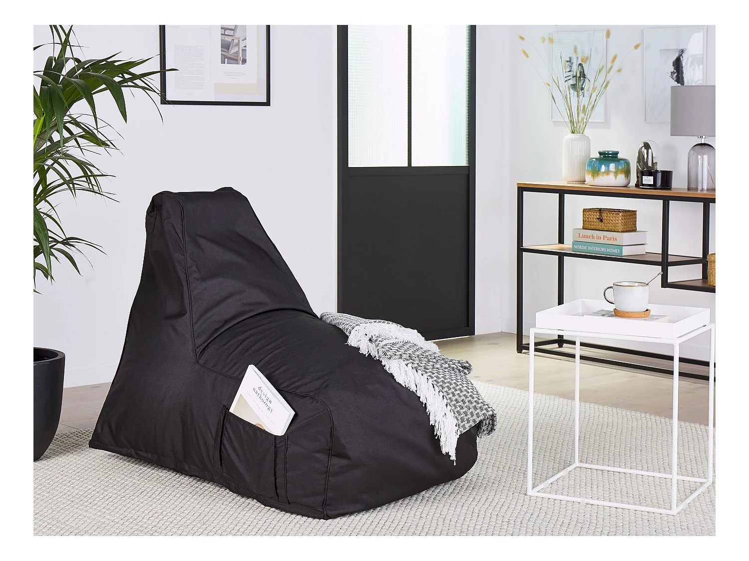 Zitzak 200 L SIESTA 61 cm 100 cm Zwart