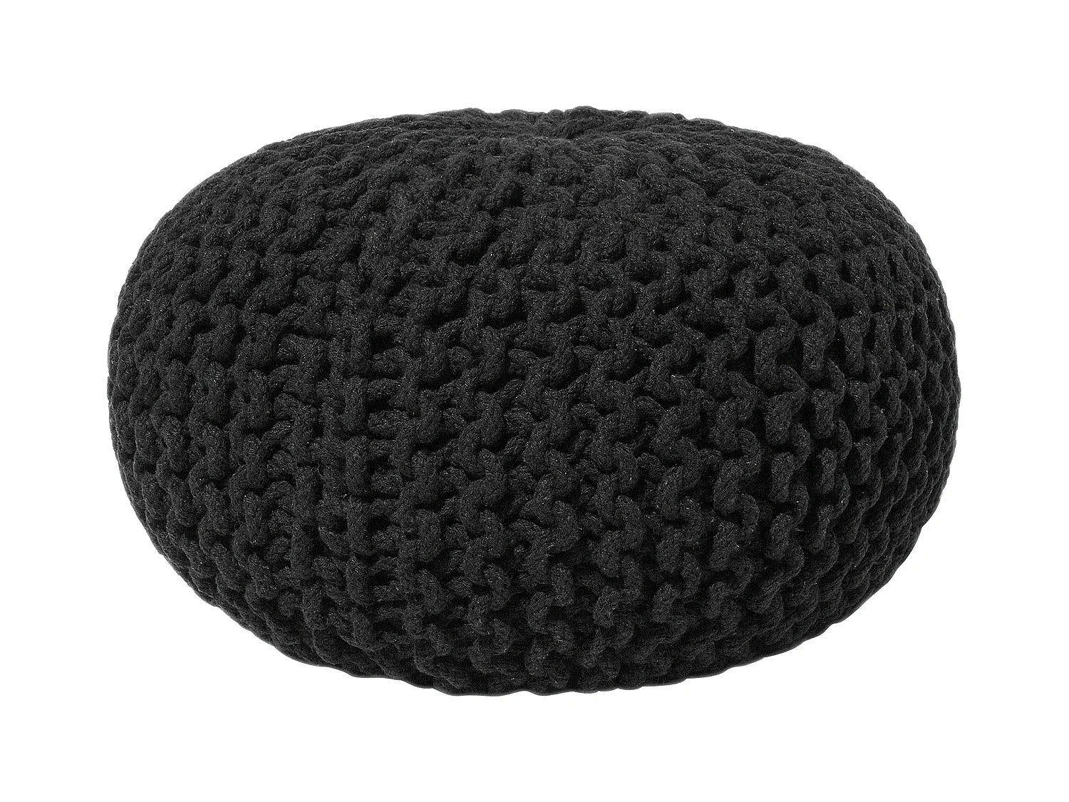 Pouf CONRAD Coton Noir